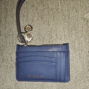 Anne Klein Navy Card Holder with Wristlet
